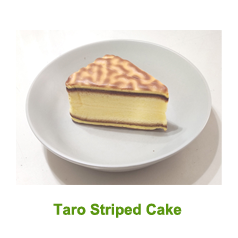 Taro Striped Cake